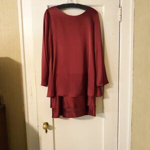 Jones NY Satin 3-tier dress